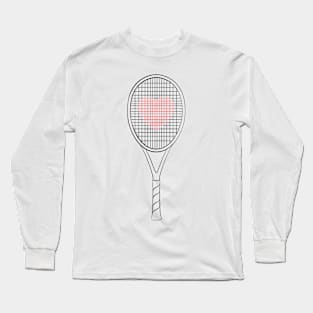 I Love Tennis B Long Sleeve T-Shirt